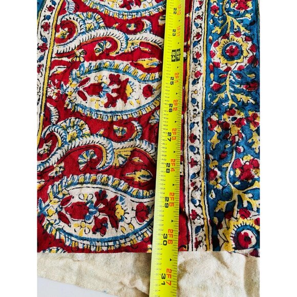 Vintage 1970s Karavan Hooded Tunic Top, Size Small, Made in Pakistan, Paisley Pr - Picture 8 of 9